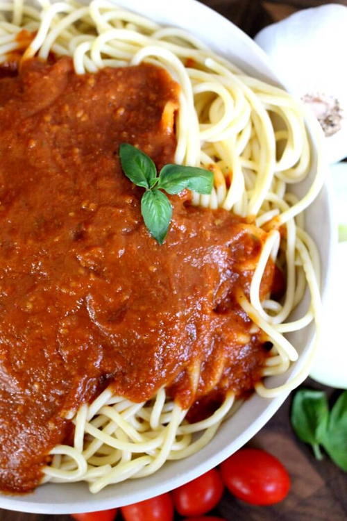 Easy Blender Spaghetti Sauce
