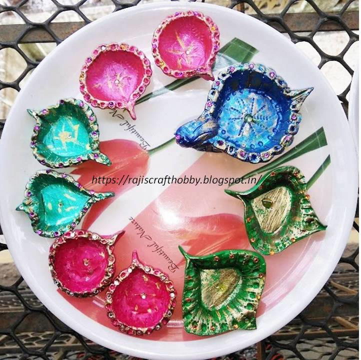 Homemade Clay Oil Lamps