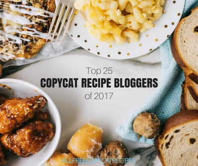 Top 25 Copycat Recipe Blogs of 2017