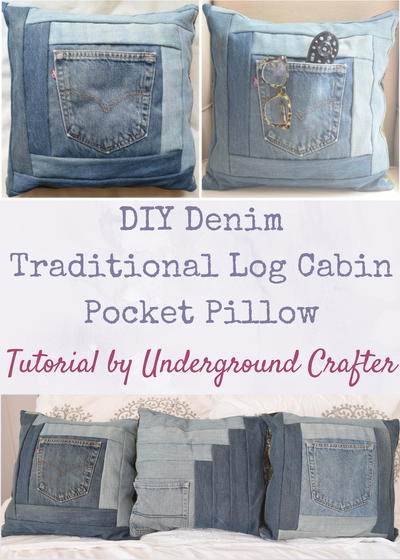 DIY Denim Pocket Pillow