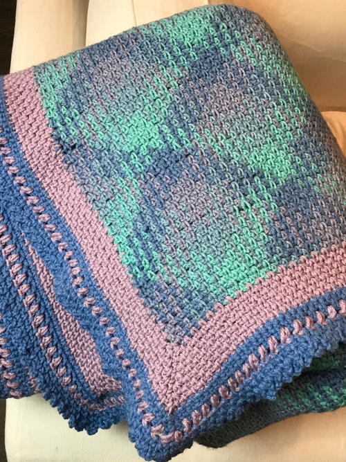 Planned Pooling Crochet Throw