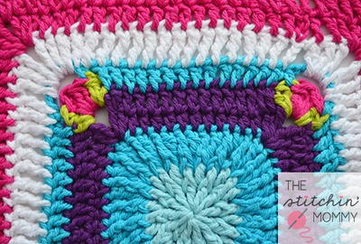 Springtime Crochet Granny Square