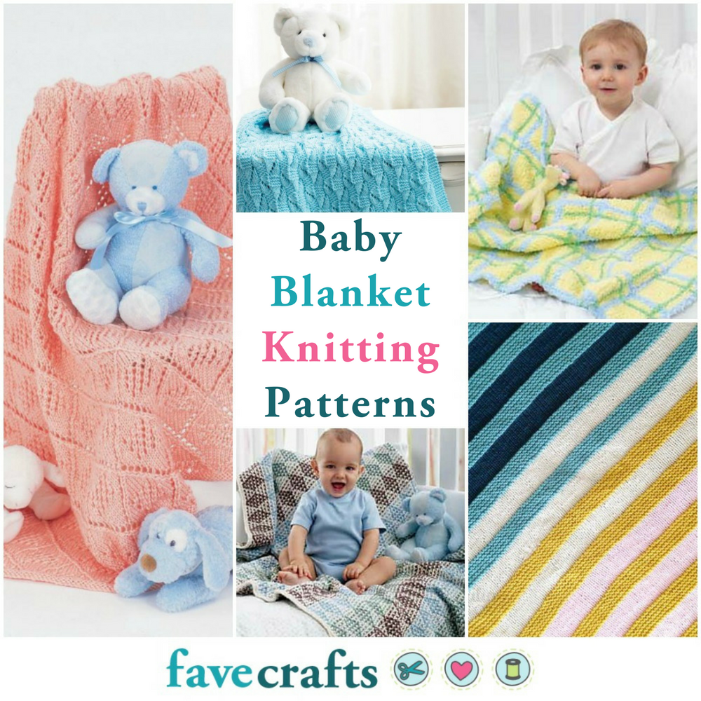 Free knitted baby discount blankets