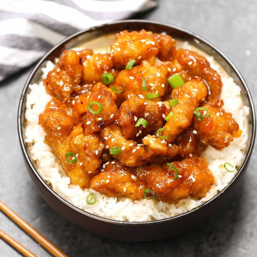 Takeout-Style Slow Cooker General Tso's Chicken | AllFreeCopycatRecipes.com