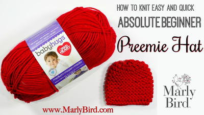 Absolute Beginner Knit Preemie Hat