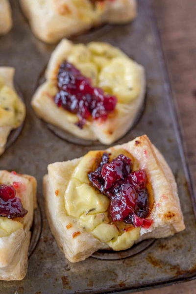 Cranberry Goat Cheese Pastry Bites