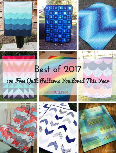 Best of 2017: 100 Free Quilt Patterns You Loved This Year