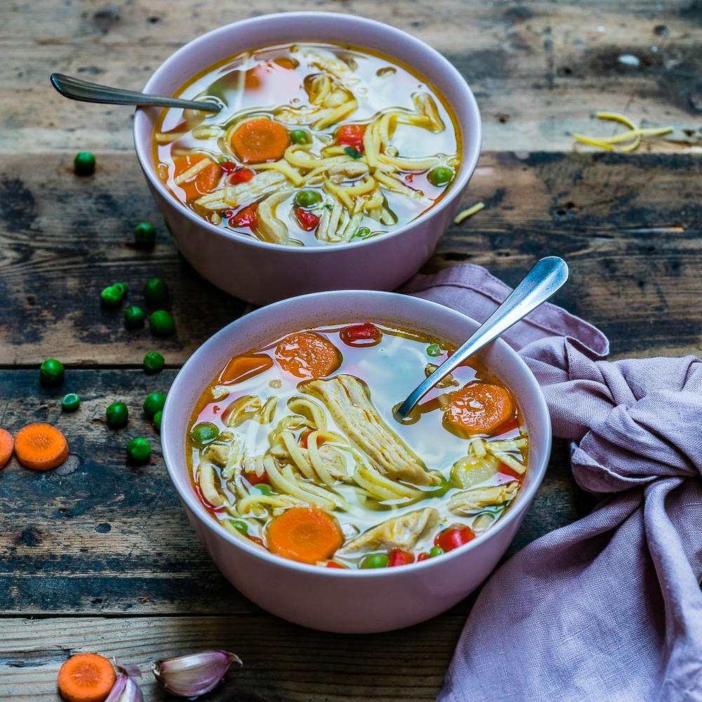 10 creative leftover christmas candy recipes Leftover Turkey Noodle Soup | RecipeLion.com