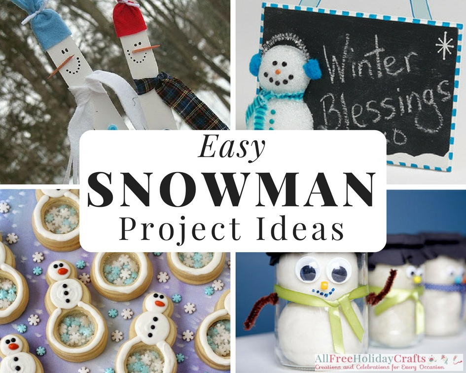 30 Easy Snowman Project Ideas | AllFreeHolidayCrafts.com