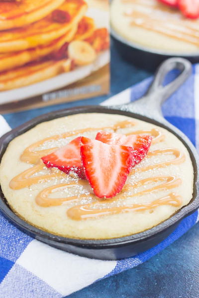 Peanut Butter and Jelly Baked Pancakes