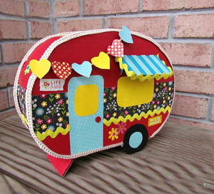 Happy Camper Valentine Card Box | FaveCrafts.com