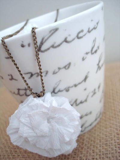 Crepe Paper Necklace