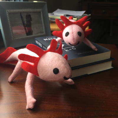Colorful and Easy Axolotl Plushies