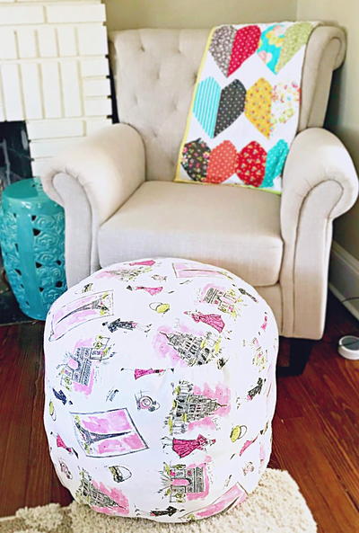 Colorful DIY Ottoman