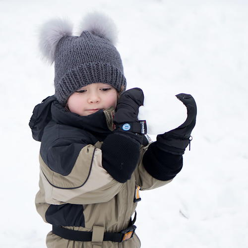 Kids Double Pom Beanie