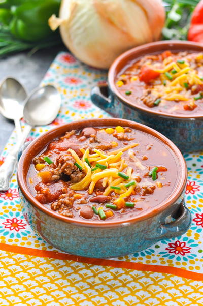 Healthy Slow Cooker Beef Chili
