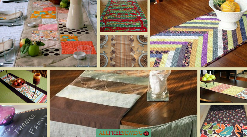 30 Gorgeous Table Runner Tutorials and Patterns | AllFreeSewing.com