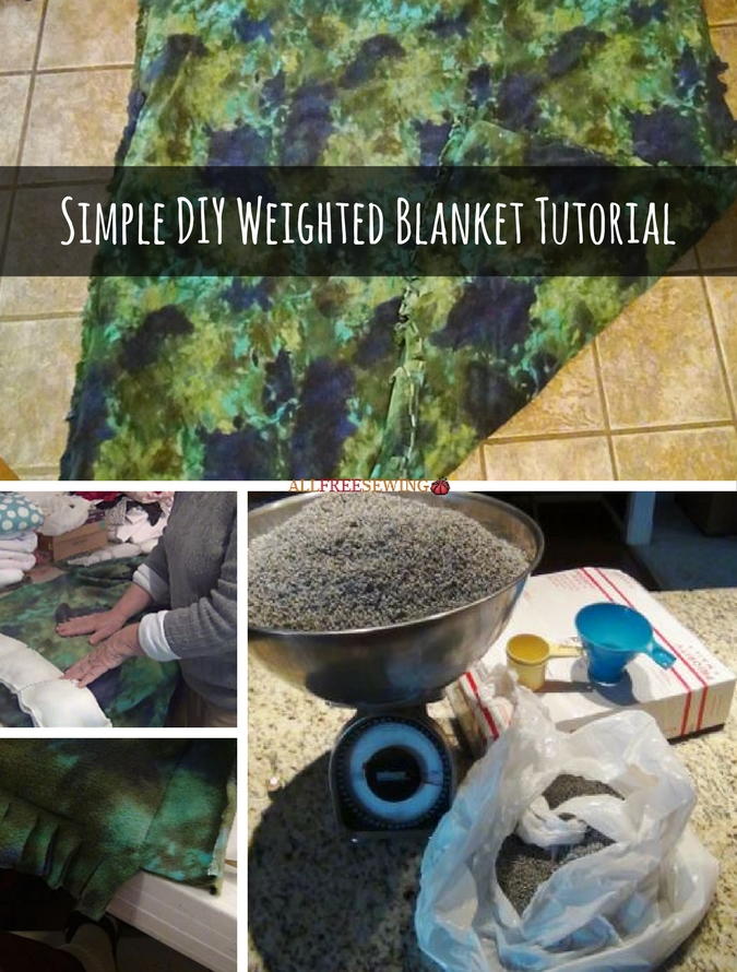 Simple DIY Weighted Blanket Tutorial AllFreeSewing Com