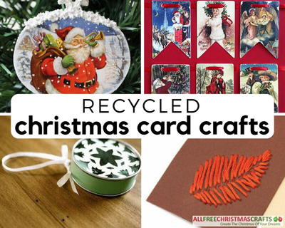 Recycled Christmas Card Crafts