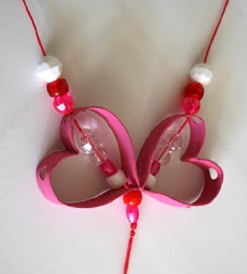 Requited Recycled Roll Heart Necklaces