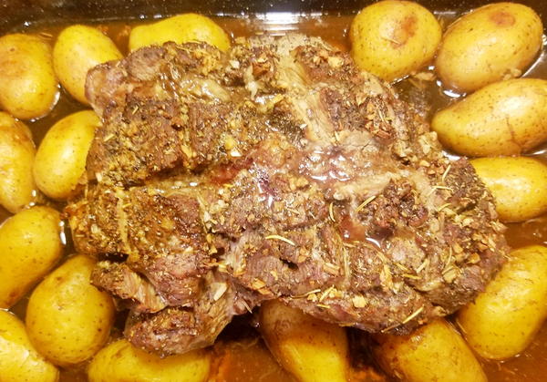 Perfect Leg of Lamb with Roasted Golden Potatoes