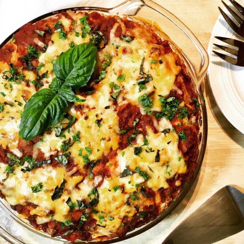 Bolognese French Crepe Pie