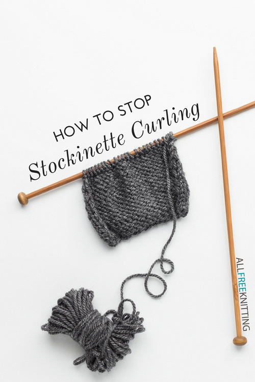 How to Stop Stockinette from Curling