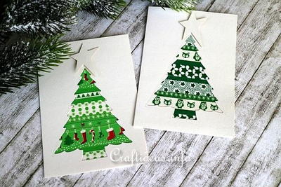 Make Paper Christmas Trees {With Washi Tape}