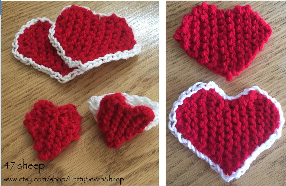 Easy Peasy Hearts AllFreeKnitting