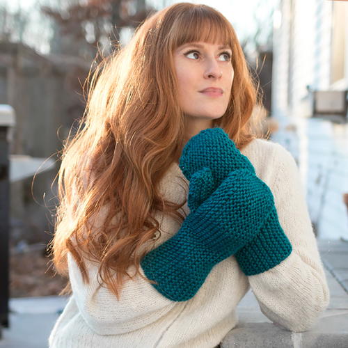 Mindless Knit Mitten Pattern