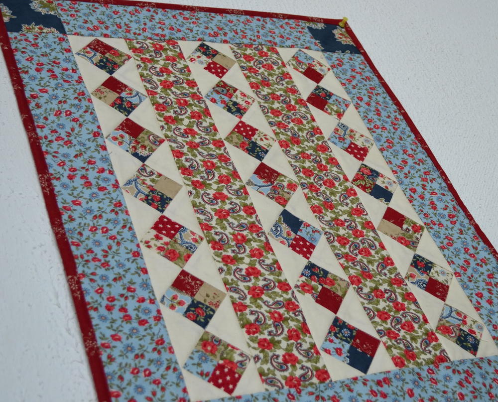 Americana Diamonds Doll Quilt | FaveQuilts.com