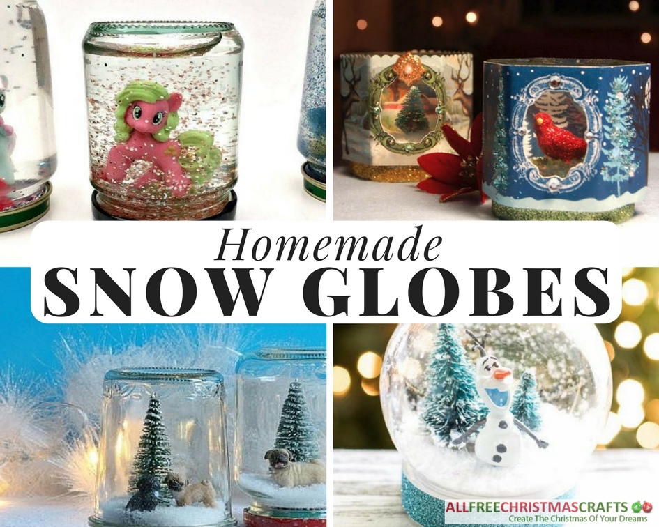 23 Fun And Easy Homemade Snow Globe Ideas Allfreecrafts Com - How To Make A Diy Snow Globe Without Glycerin