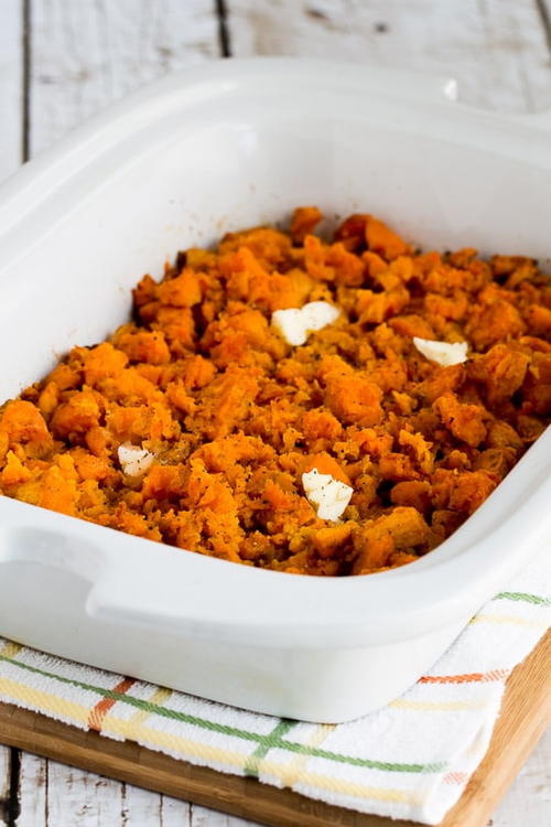 Spicy Slow Cooker Sweet Potatoes