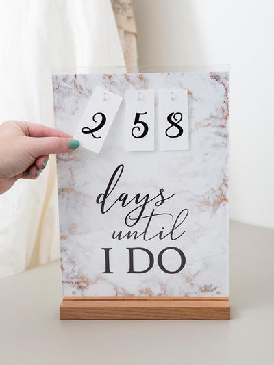 Wedding Day Countdown Sign Allfreediyweddings Com