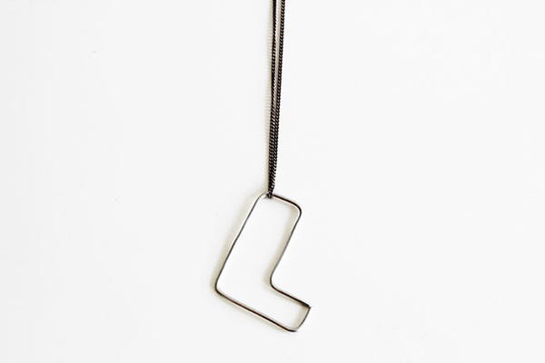 Wire Monogram Necklace