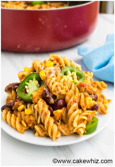 One Pot Cheesy Taco Pasta