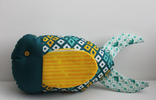 Fast Floppy Finned Fat Quarter Fish