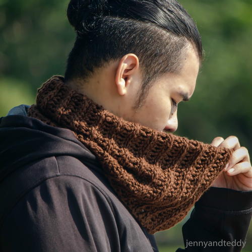 Latte Neck Warmer Men Cowl Allfreecrochet Com Latte Neck Warmer Men Cowl Allfreecrochet Com
