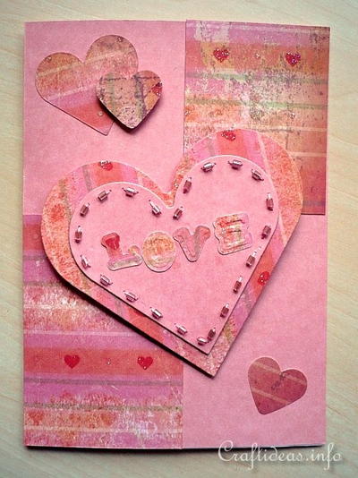 Pretty Pink Valentine's Day Card