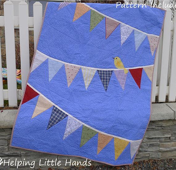 Bird and Bunting Quilt Tutorial