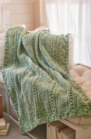 Comforting One-Color Crochet Throw