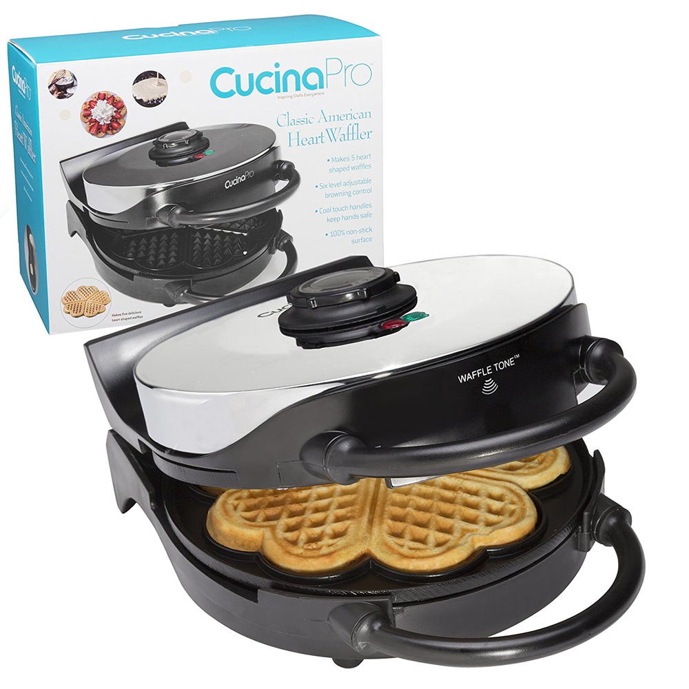 CucinaPro Heart Waffler Maker | RecipeLion.com