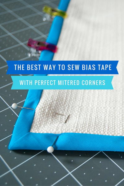 How to Sew Bias Tape with Mitered Corners