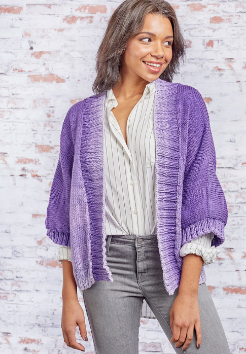 Knit Kimono Sweater AllFreeKnitting