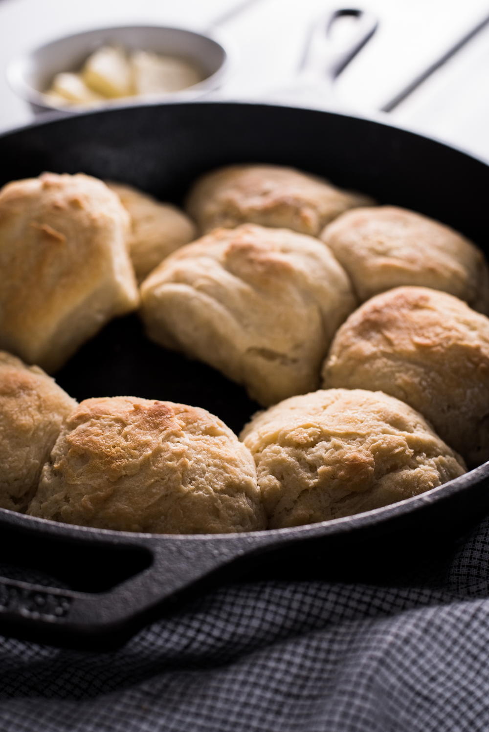 Easy Cast Iron Skillet Biscuits-image