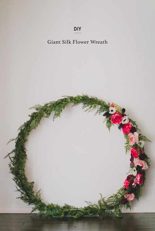 Giant Silk Flower Wreath