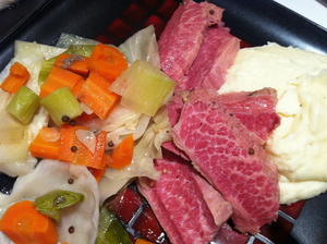 Lucky Corned Beef and Cabbage with Horseradish Mashed Potatoes