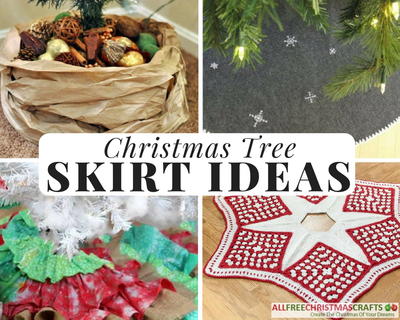 14 Homemade Christmas Tree Skirt Ideas