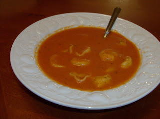 Budget Tomato Basil Ravioli Soup