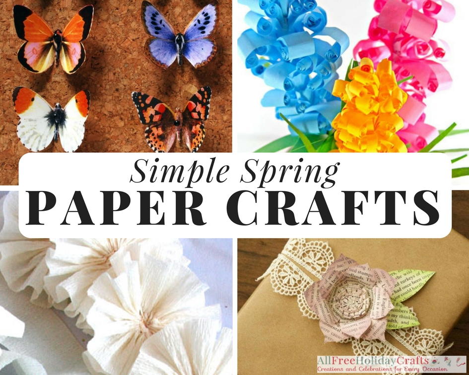 32 Simple Spring Paper Crafts (2021) | AllFreeHolidayCrafts.com